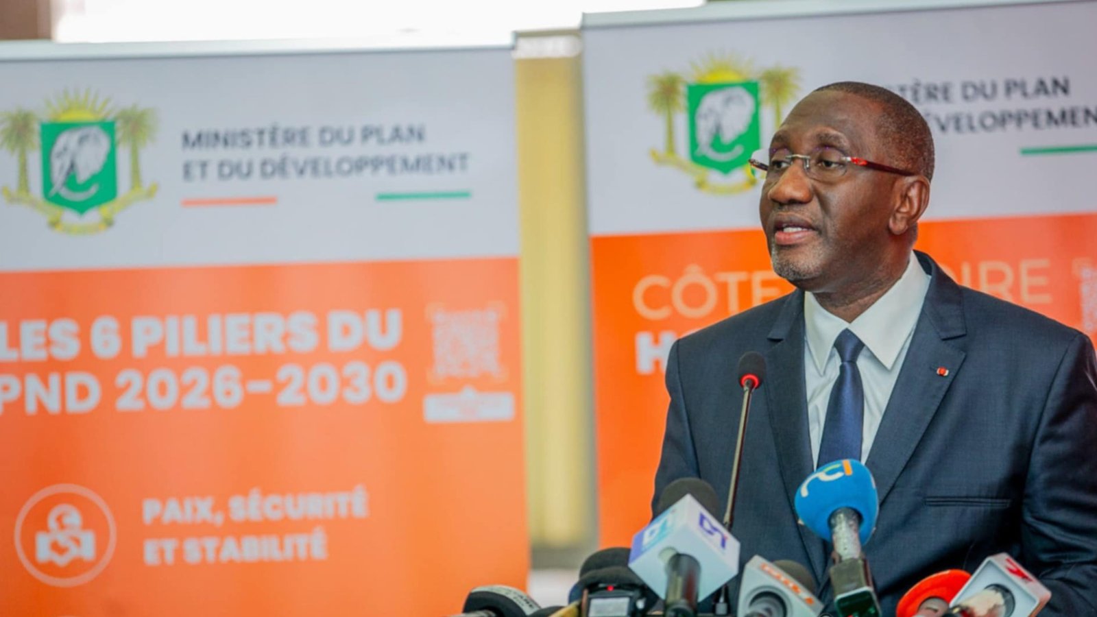La Côte d'Ivoire présente aux médias, son Plan National de Développement 2026-2030, doté d’une enveloppe de 114 838,5 milliards FCFA