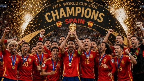 Coupe du monde 2026 : l’Espagne trône sur le toit du football mondial avec désormais deux étoiles